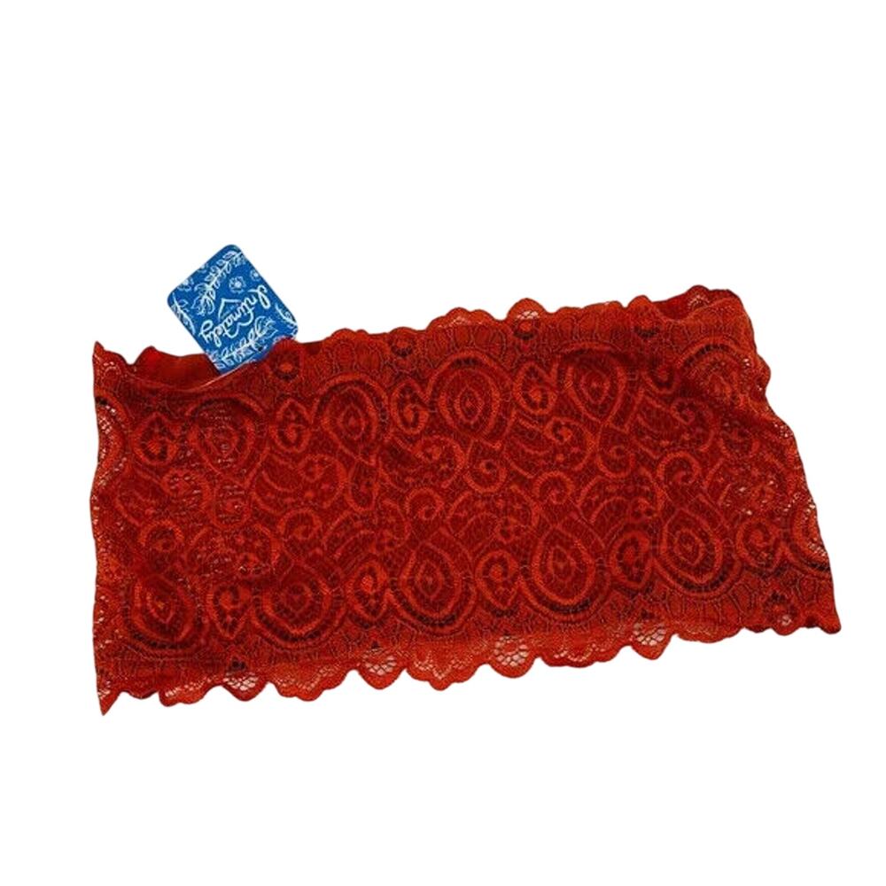 Free People Rich Copper Seamless Lace Reversible Bandeau XS/S